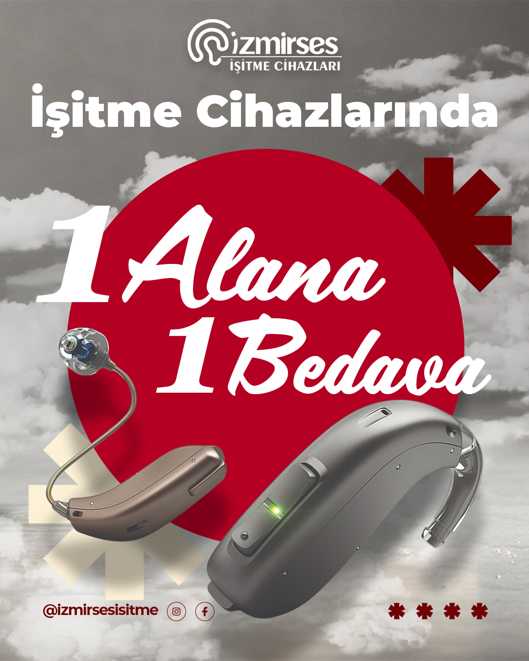 1 Alana 1 Bedava — Kırmızı Konsept