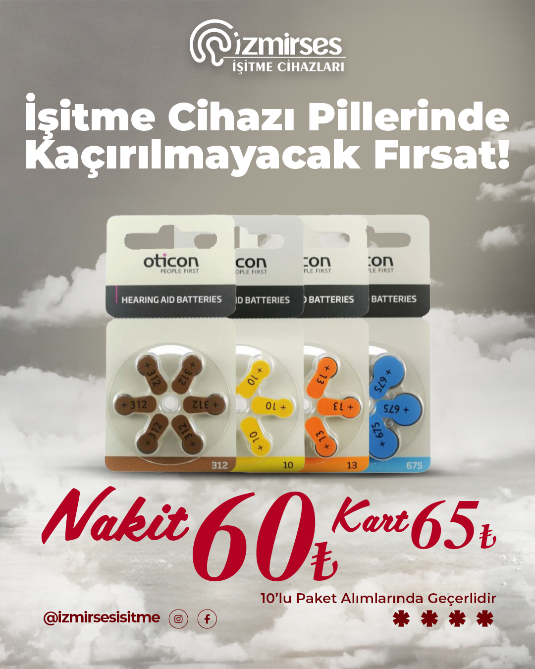İşitme Cihazı Pillerinde Fırsat