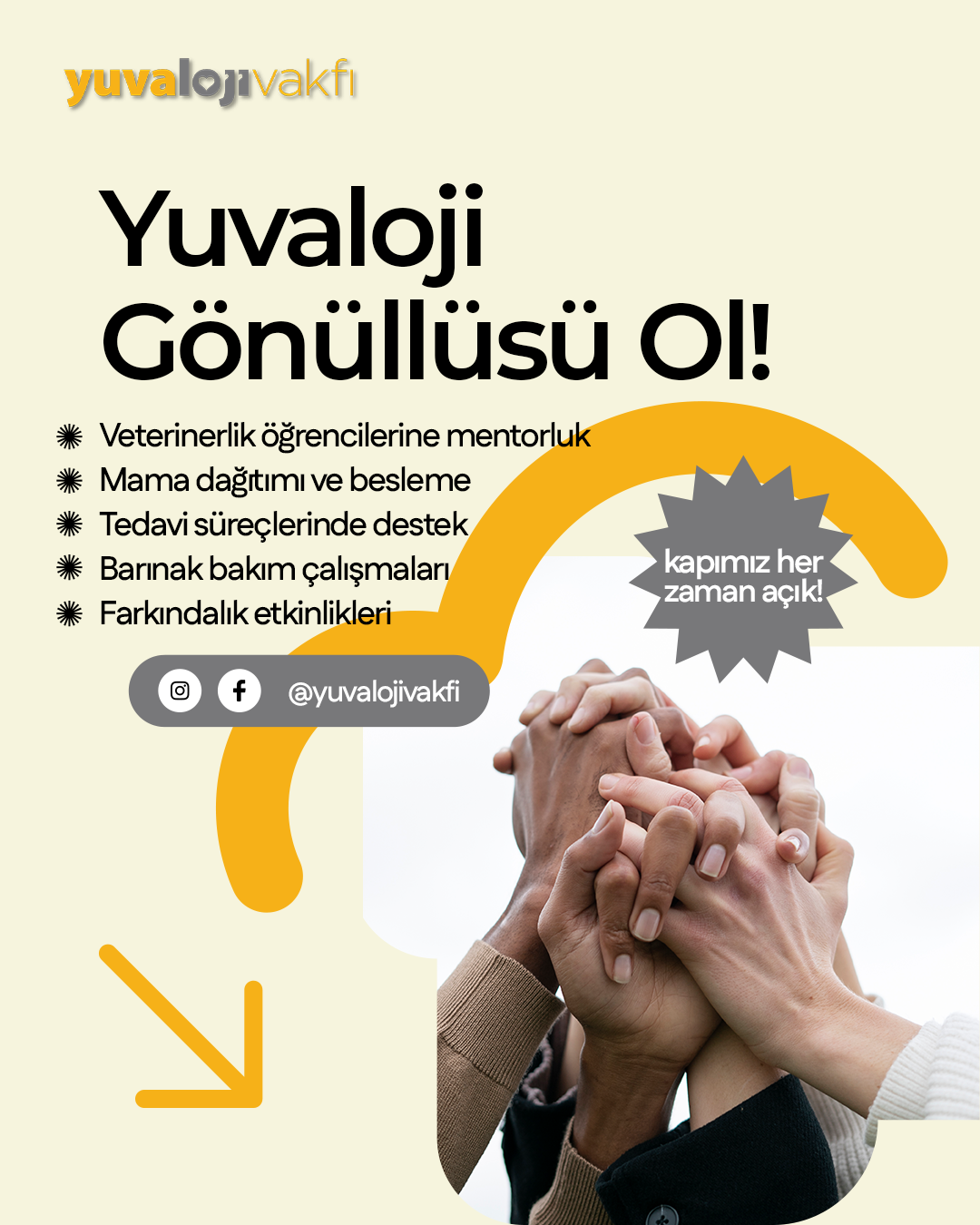 Yuvaloji Gönüllüsü Ol!